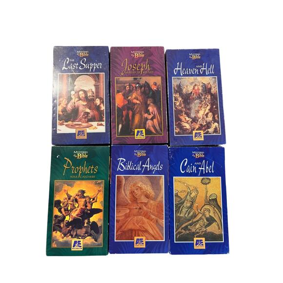a&e Other - VHS A&E Documentary Mysteries‎ of the Bible 6 Tapes 3 Sealed